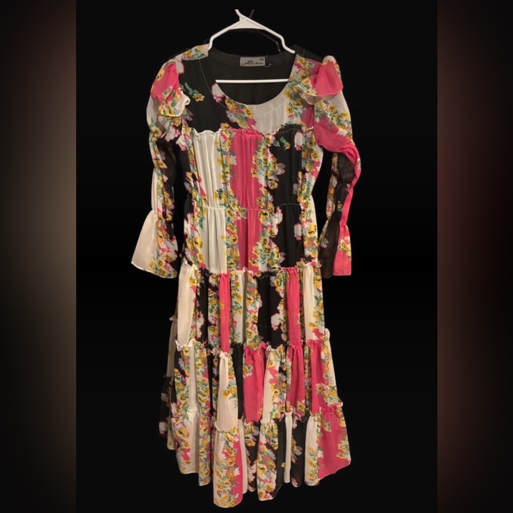 Floral Patchwork Maxi Dress